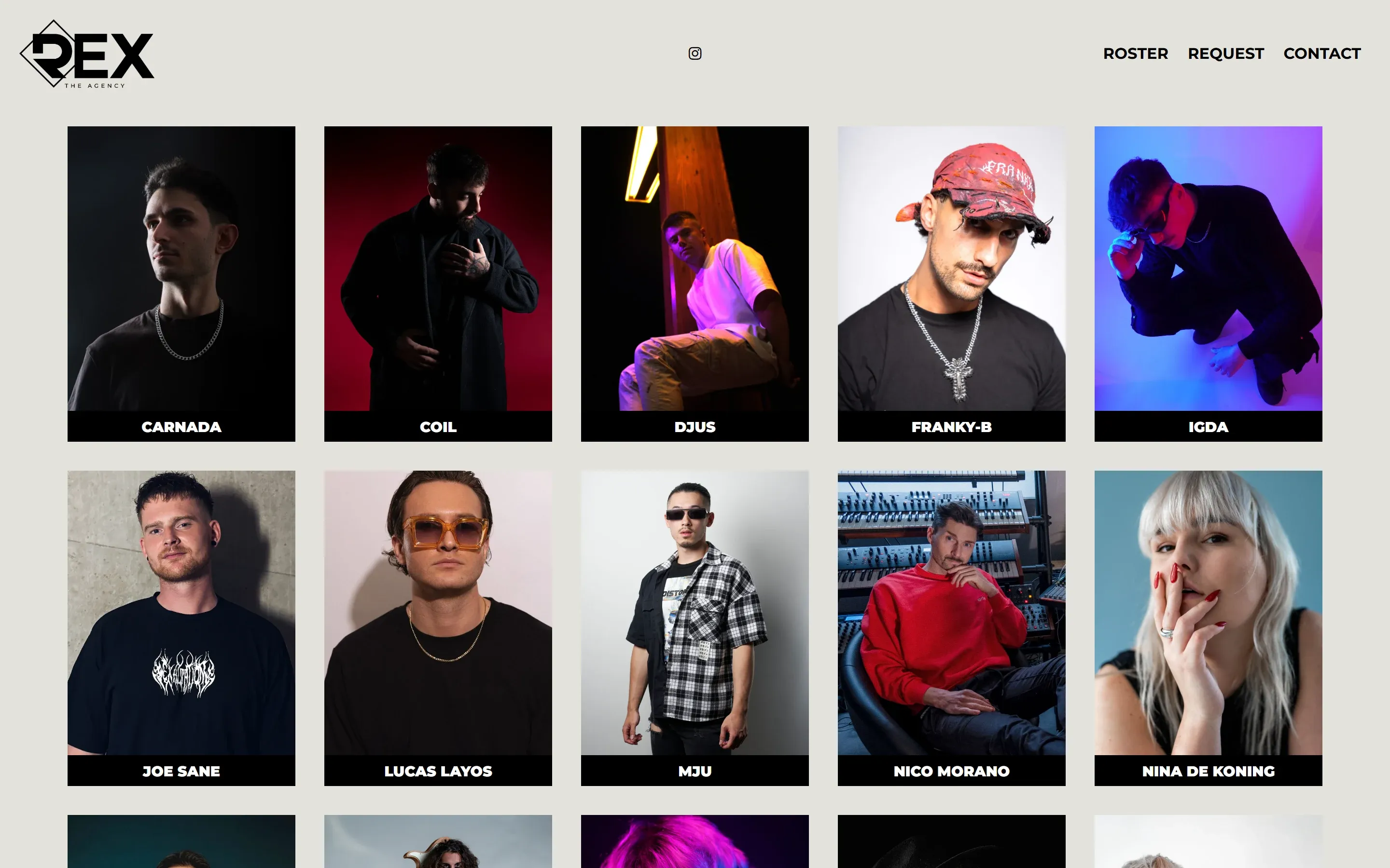 Rex The Agency: No-nonsense site voor techno/house bookings