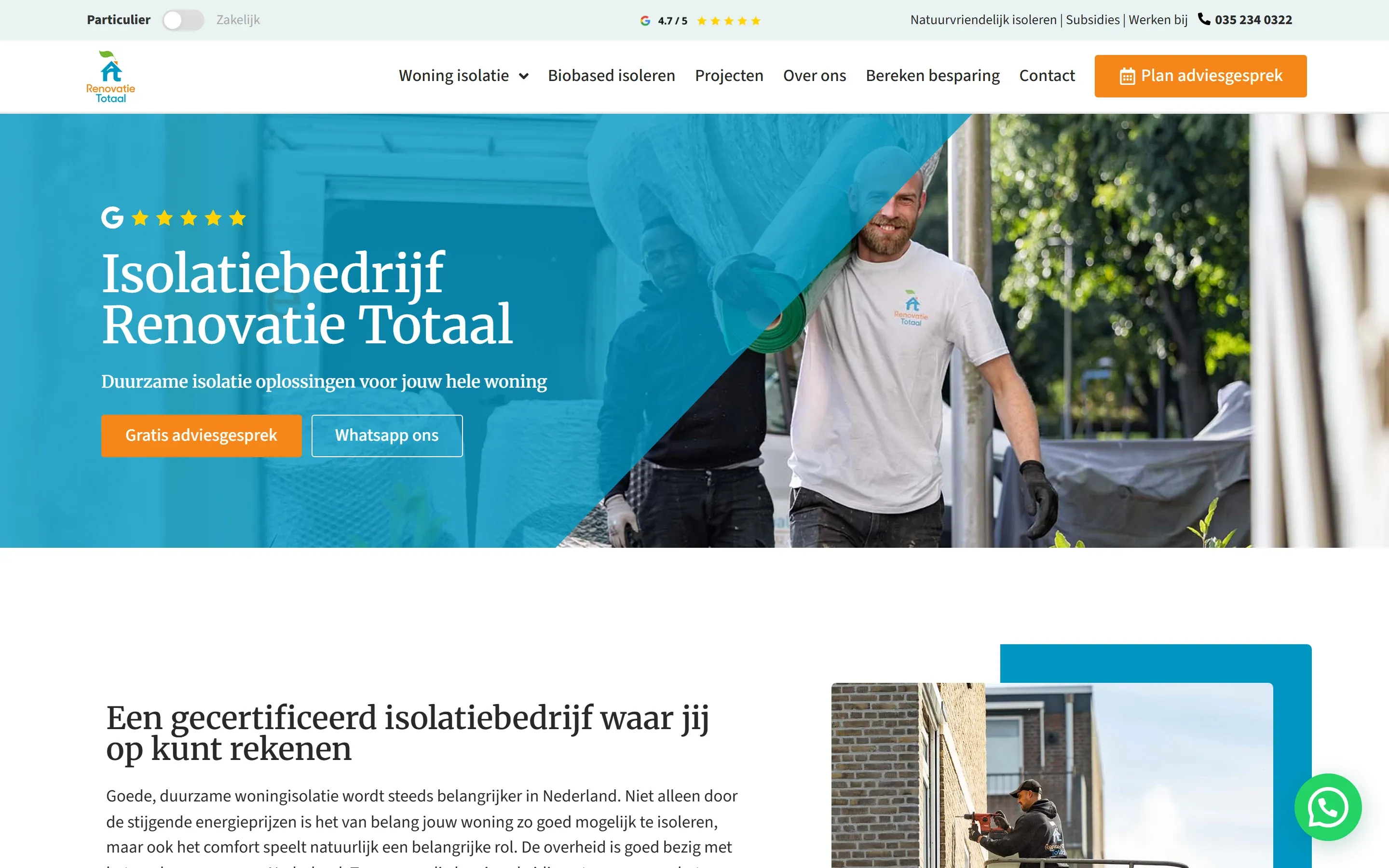 Renovatie Totaal: +1100% verkeer via nieuwe website + doorlopend SEO