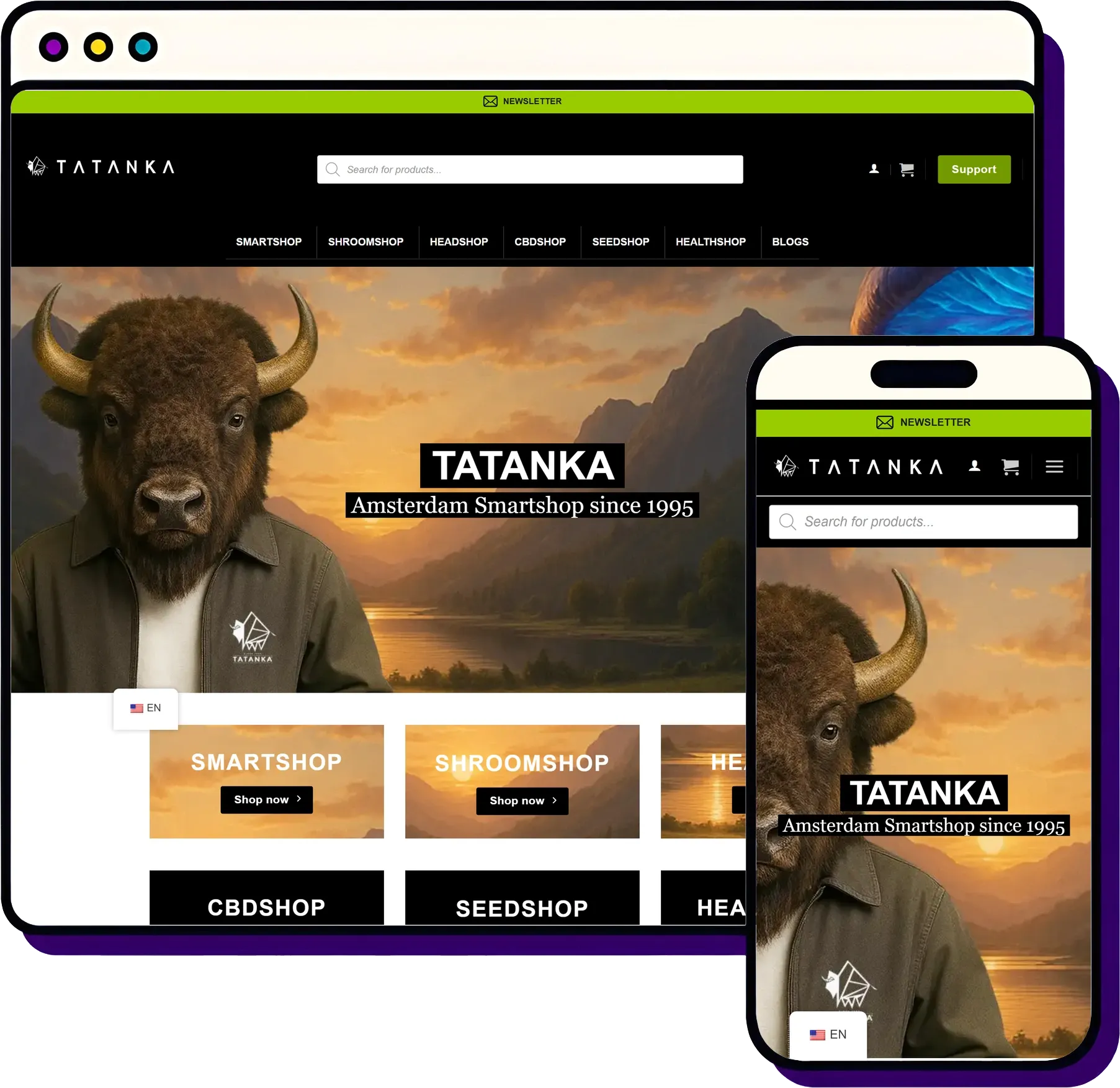 Tatanka: mockup