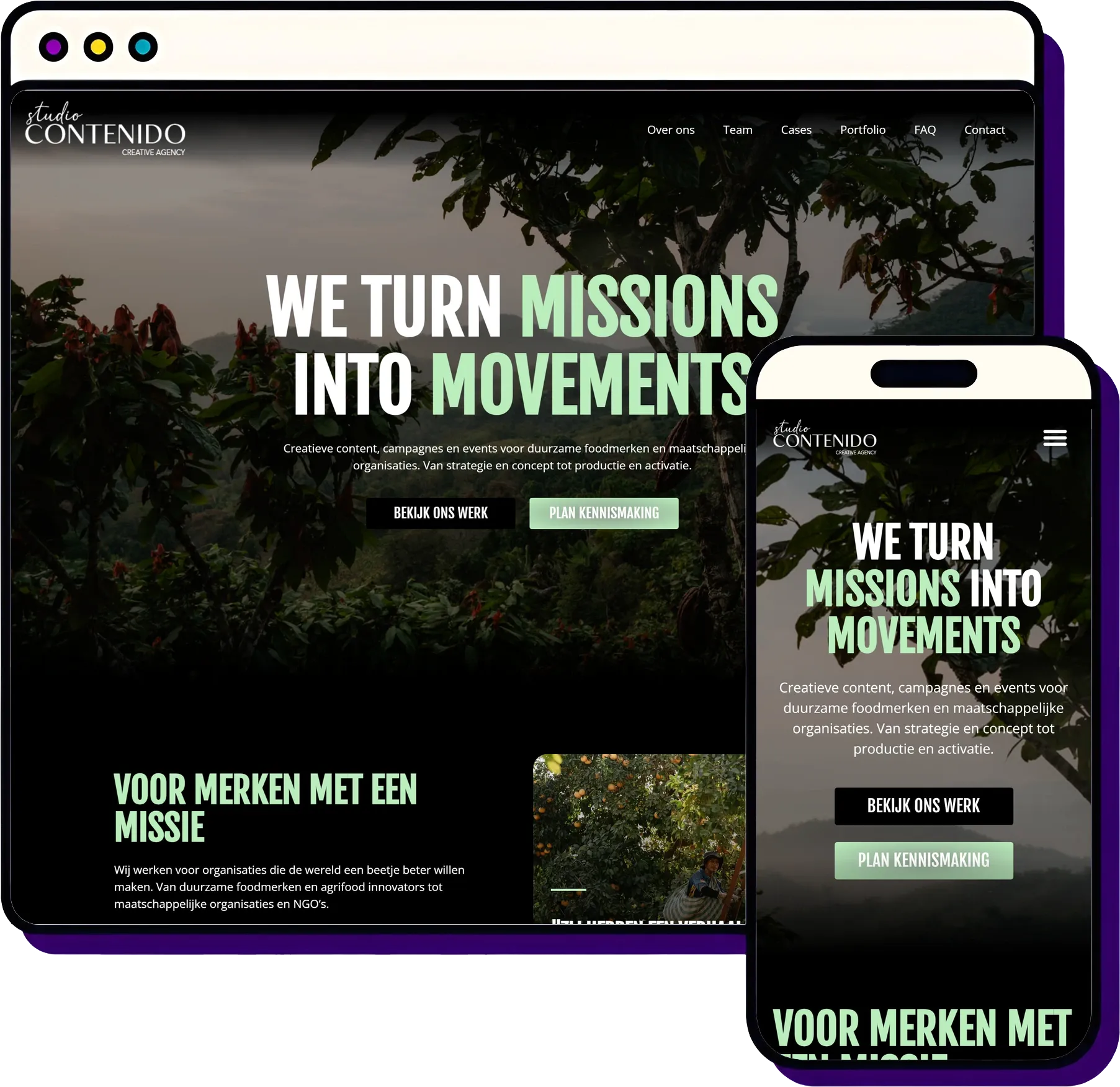 Studio Contenido: mockup