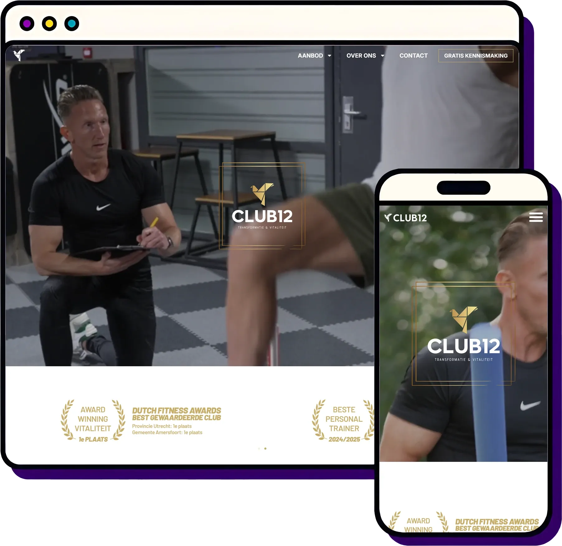 Club 12: mockup
